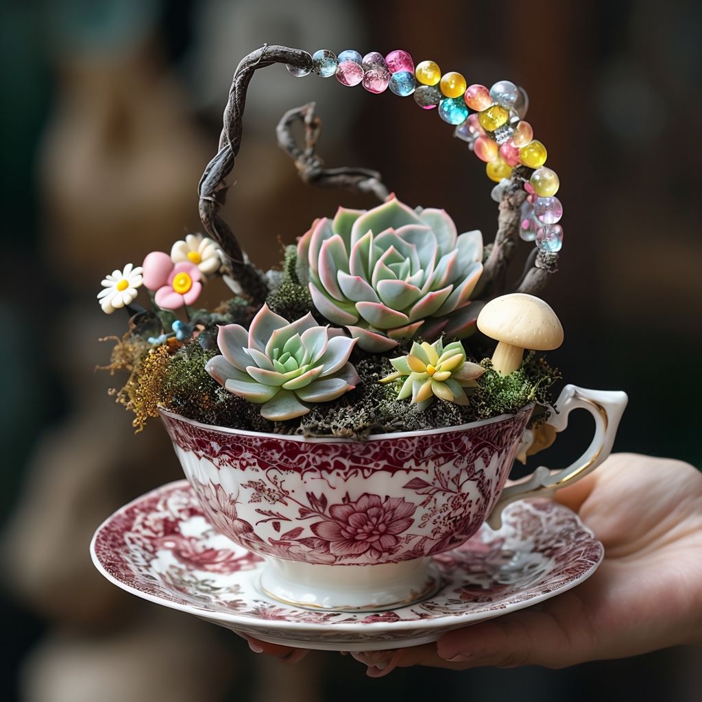 Teacup succulent parties by STIRR Crafting Events