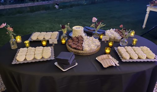 rustic-wedding-dessert-table-leavenworth.jpg Rustic dessert table with cupcakes and cookies at Brown Family Homestead wedding